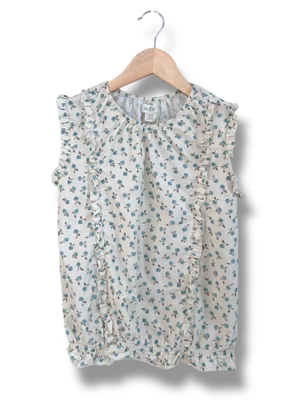 Olive Juice Sleeveless Ruffle Top, Size 10/12